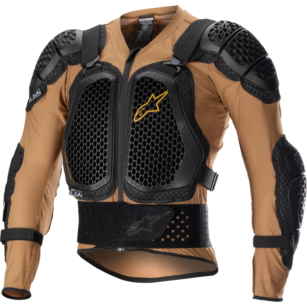 Alpinestars - Gilet anatomique Bionic Action v2 Sable / Noir