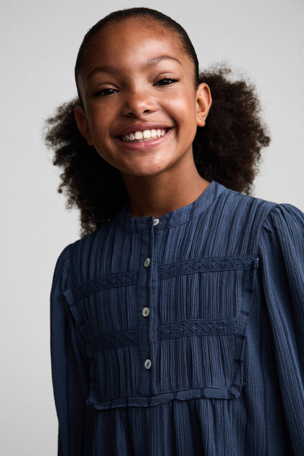 Mango Kids jurk donkerblauw