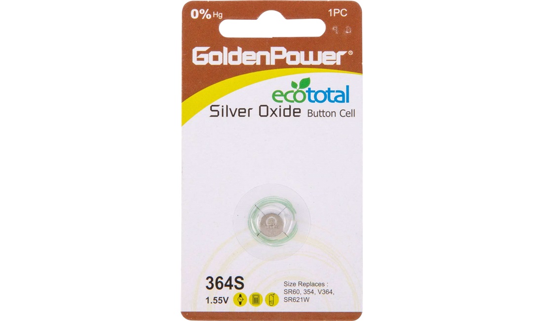 SR60, SR621SW, V364 1,5V 18 mAh
