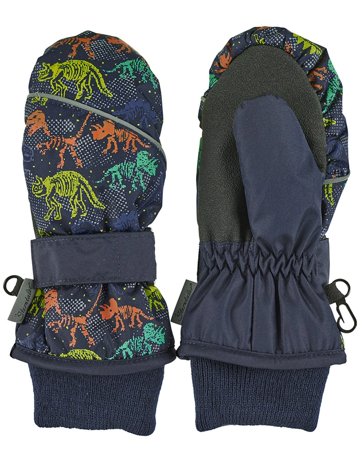 Fäustlinge DINO mit Klett in marine