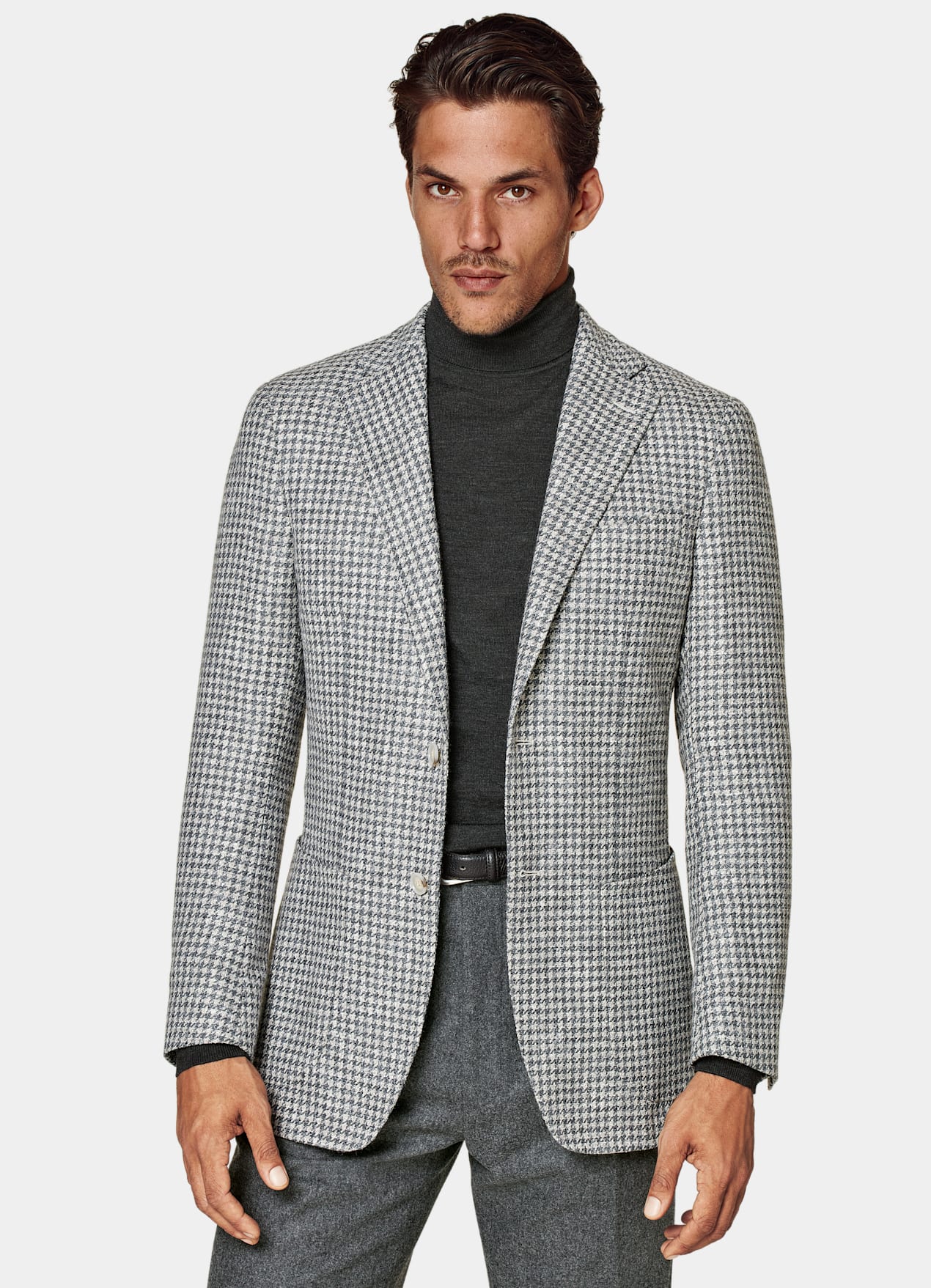 Blazer Havana coupe Tailored gris foncé pied-de-poule