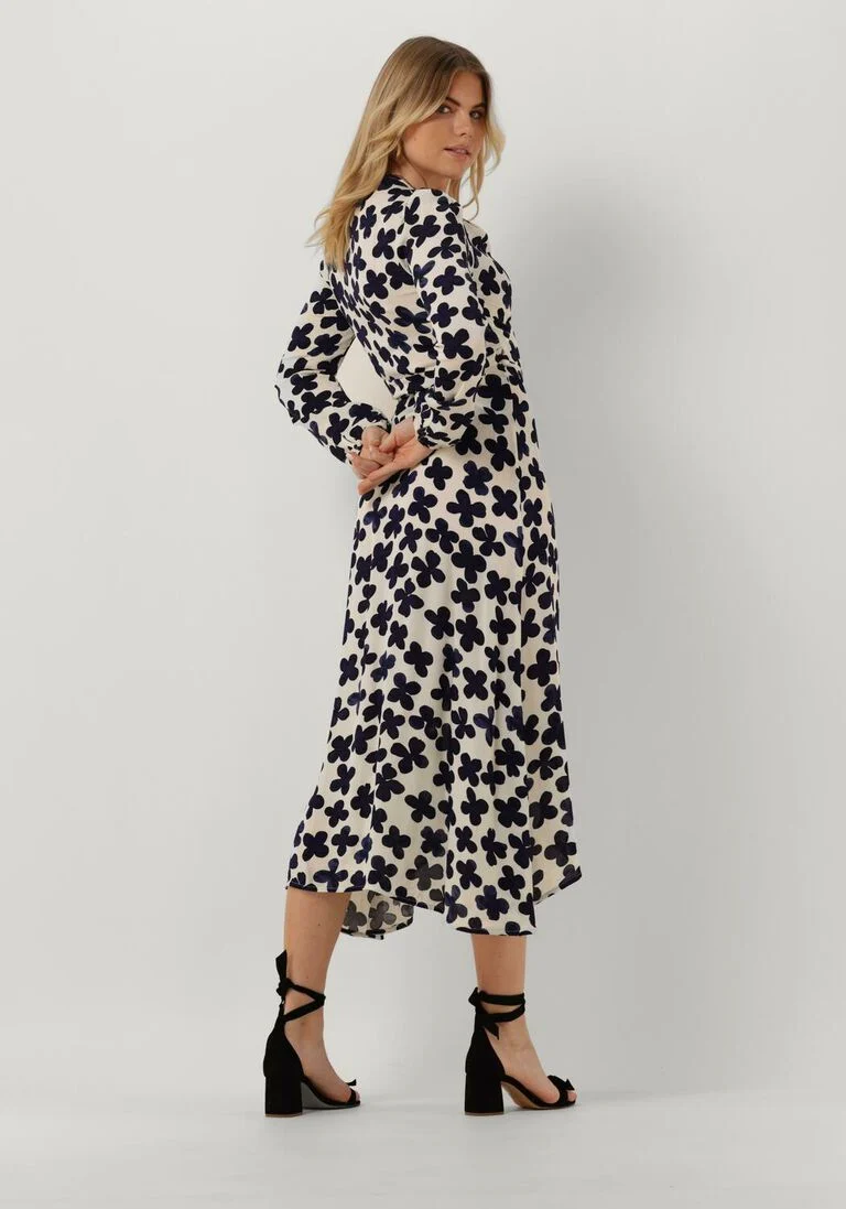 FABIENNE CHAPOT donkerblauwe fabienne chapot midi jurk natasja dress 124