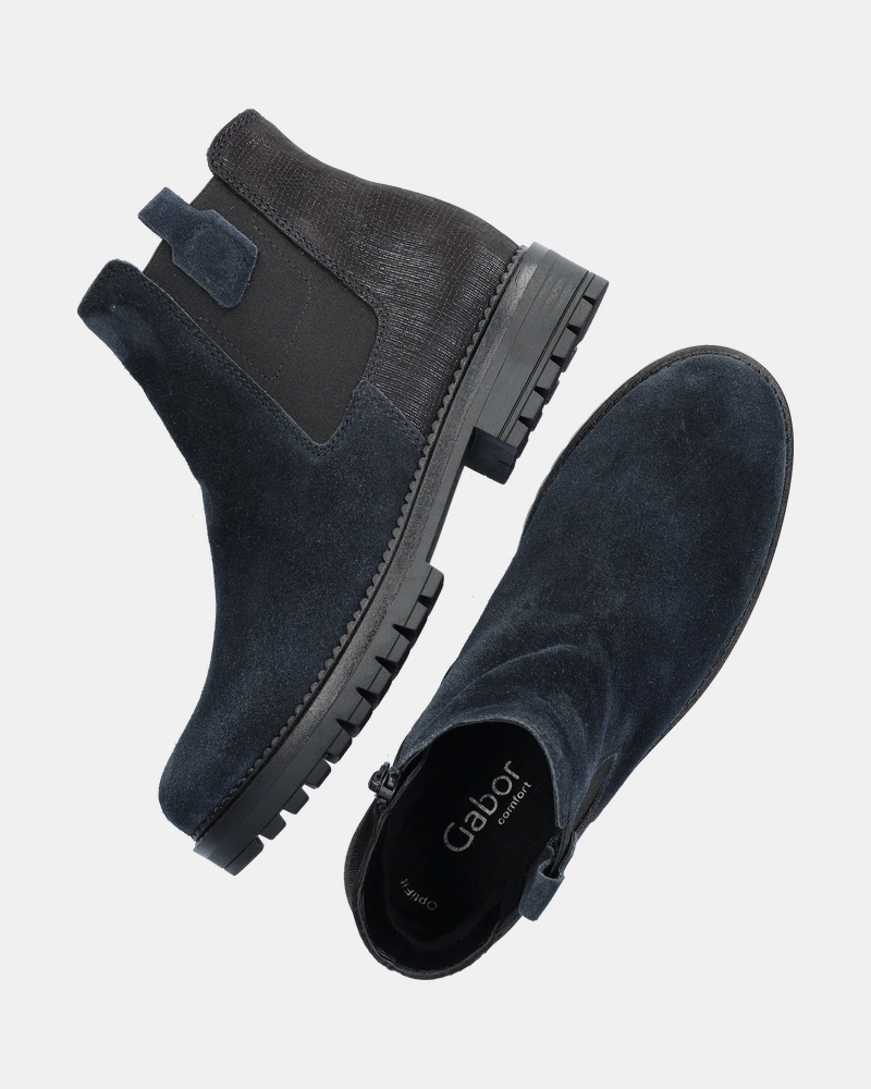 Gabor Rits- & gesloten boots  - blauw