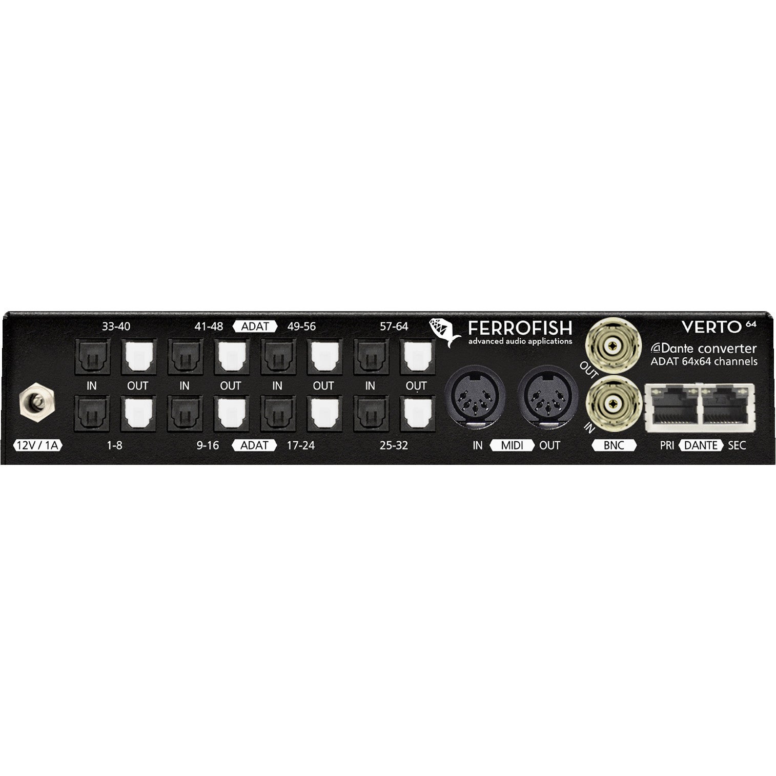 Ferrofish Verto 64 64x64 ADAT/Dante converter