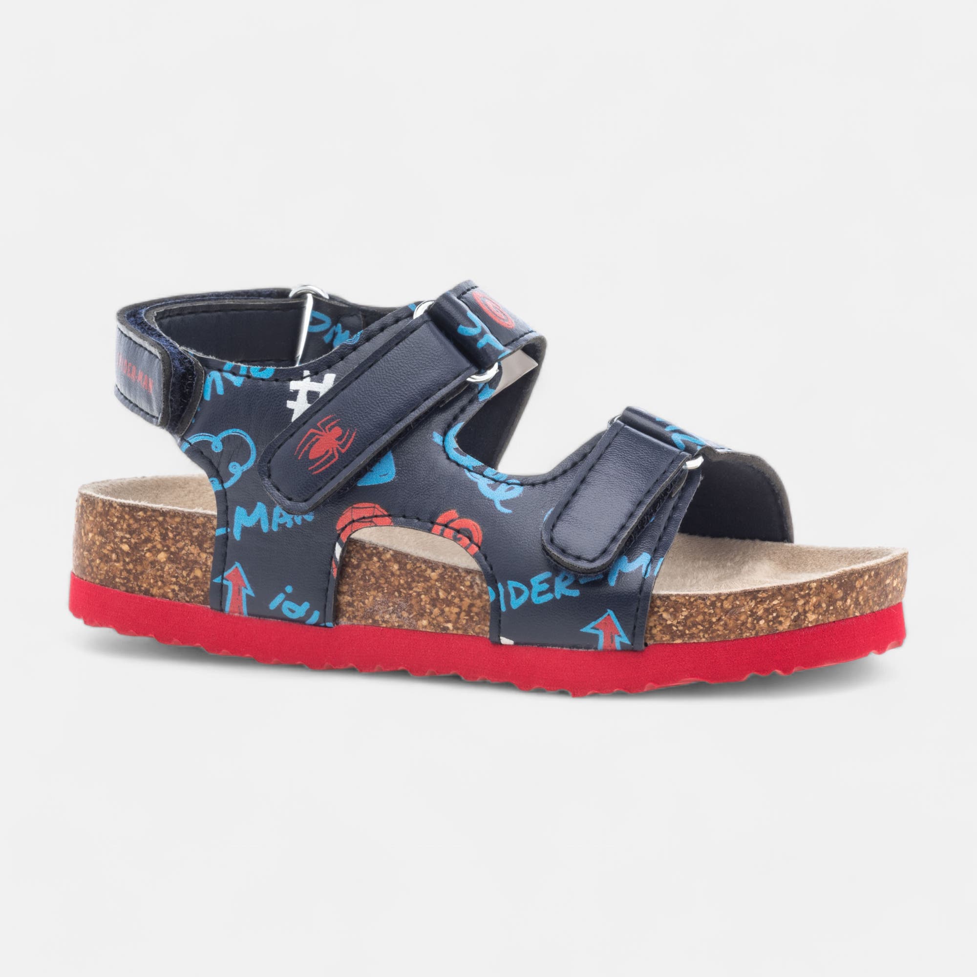 Mules semelle liège Garçon bleu marine