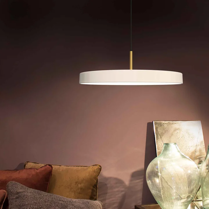 Umage - Asteria Mini LED-Pendelleuchte, schwarz / safrangelb