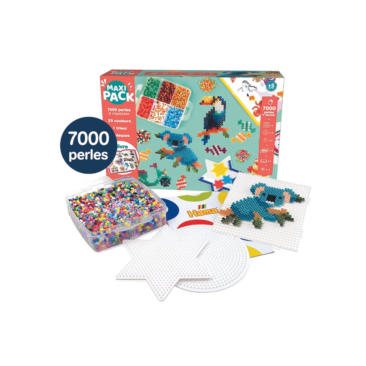 Maxi pack 7000 perles Hama
