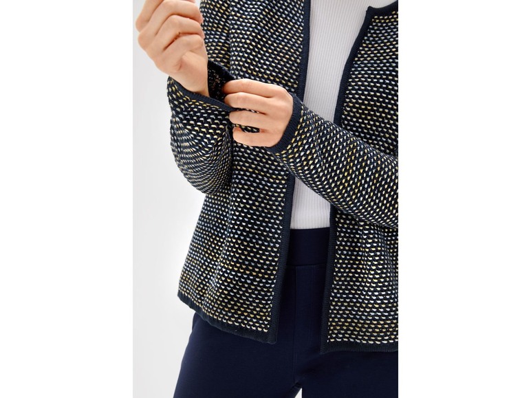 Gebreide cardigan voor dames, met katoen en polyacryl
