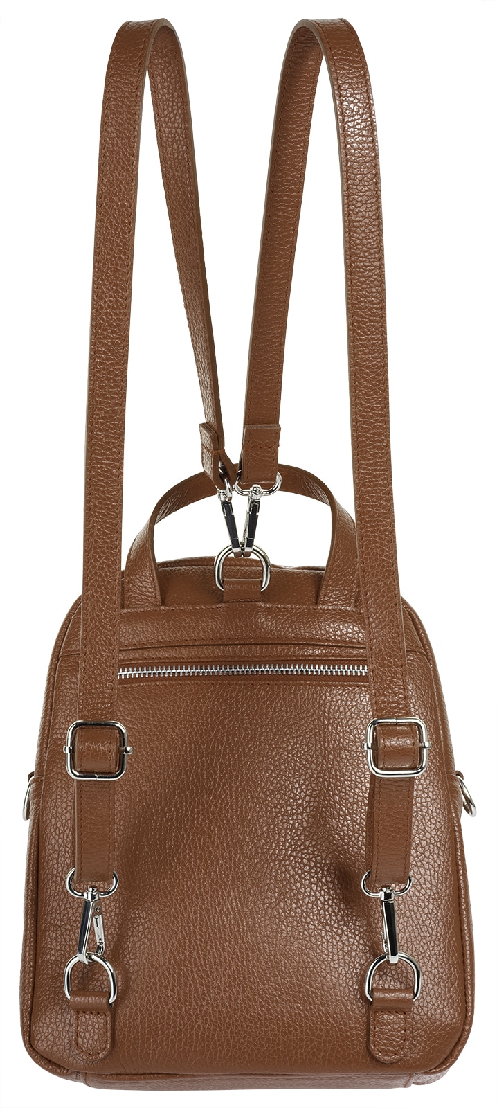 Cluty Cityrucksack echt Leder, Made in Italy