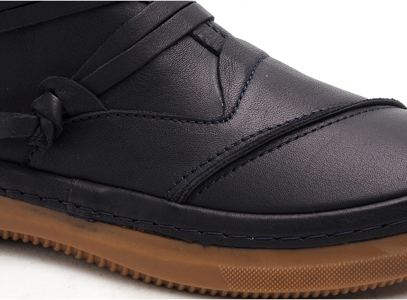 Coco abricot boots bottine plates femme pollat  mollat bleu