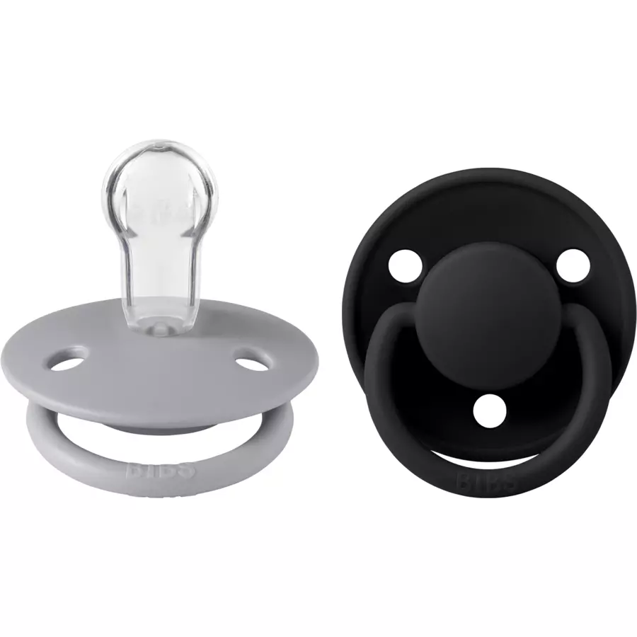 BIBS® Schnuller De Lux CloudBlack 0-36 Monate, 2 Stk.