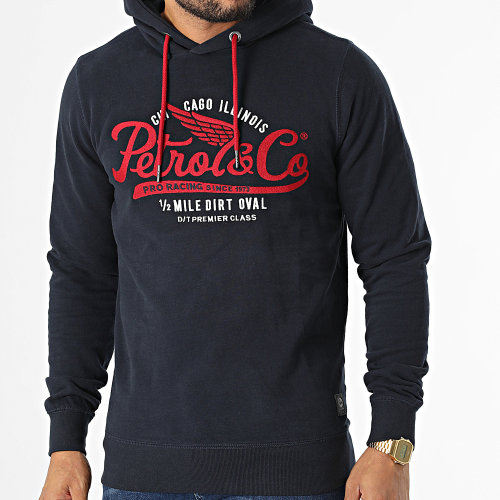 Sweat Capuche M-3020-SWH353 Bleu Marine