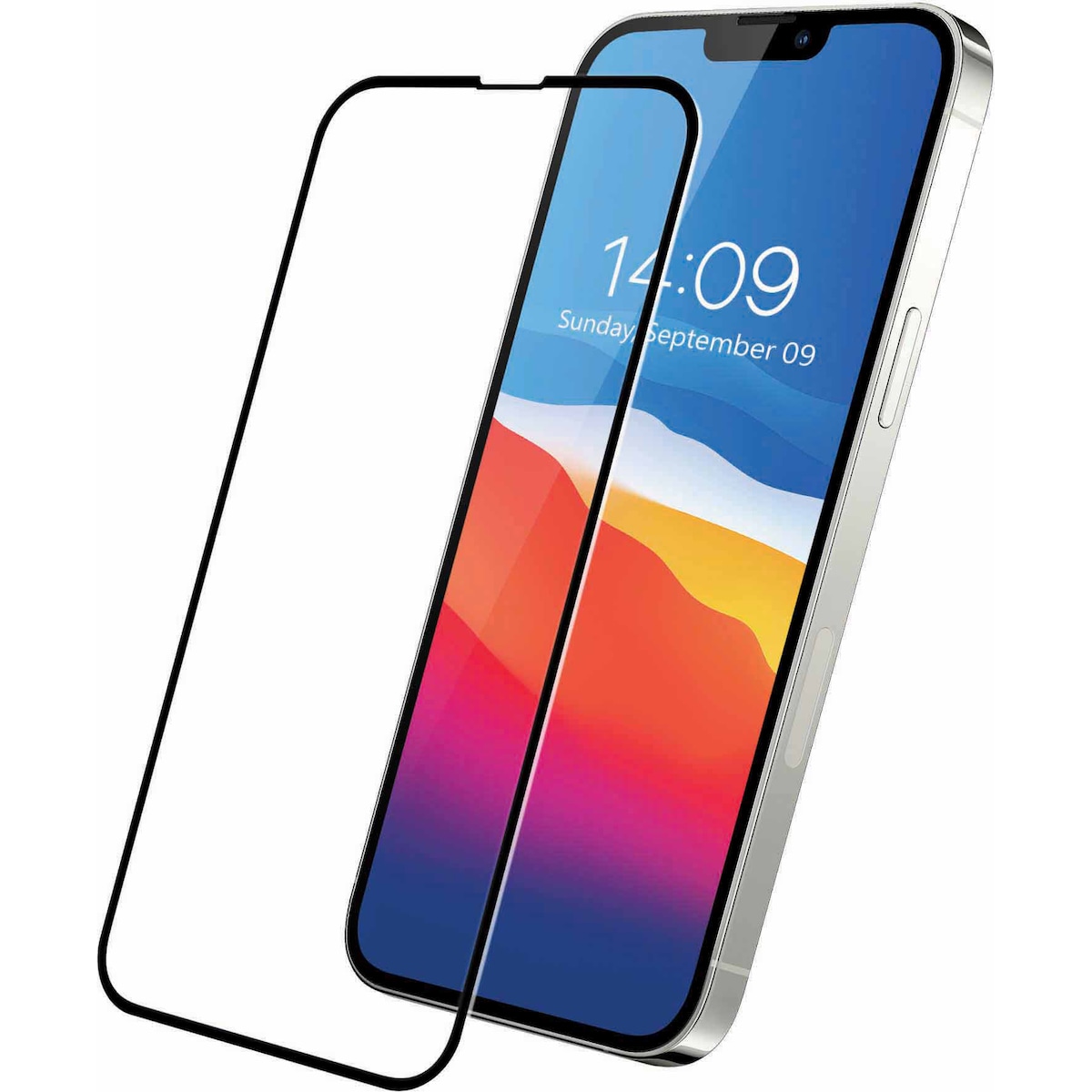 Sandstrøm Curved Glass skjermbeskytter til iPhone 13 Mini