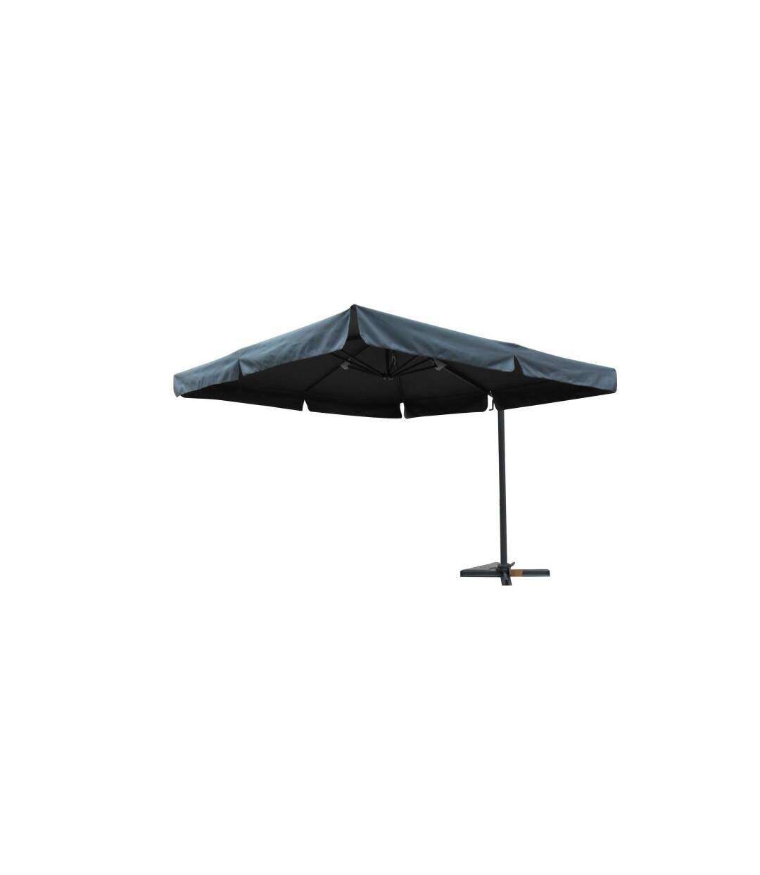 Paris Prix - Parasol à Volets Avec housse 300cm Gris