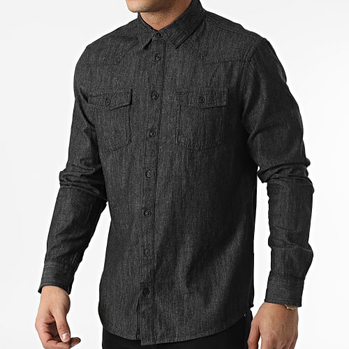 Chemise Jean A Manches Longues Nantes 20713192 Noir