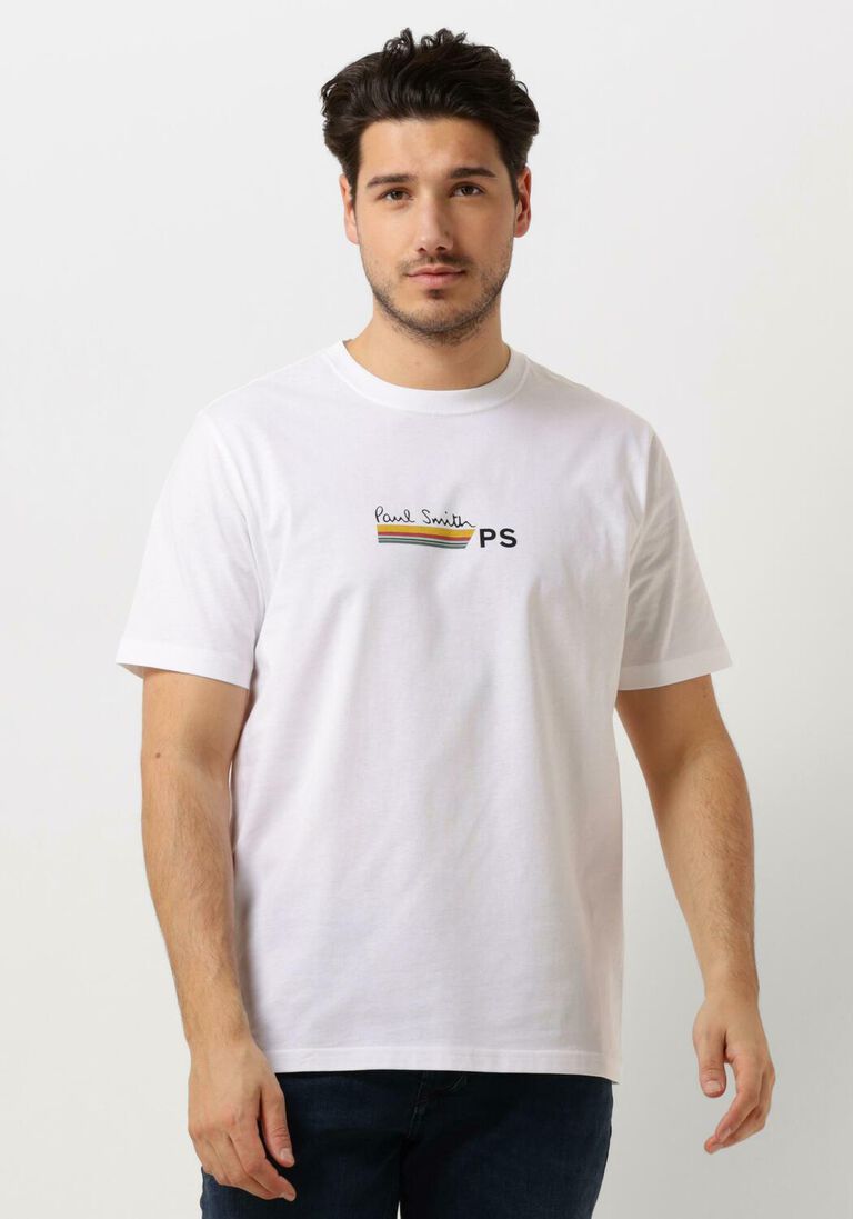 PS PAUL SMITH witte ps paul smith t-shirt mens reg fit t shirt stripe ps paulsmith