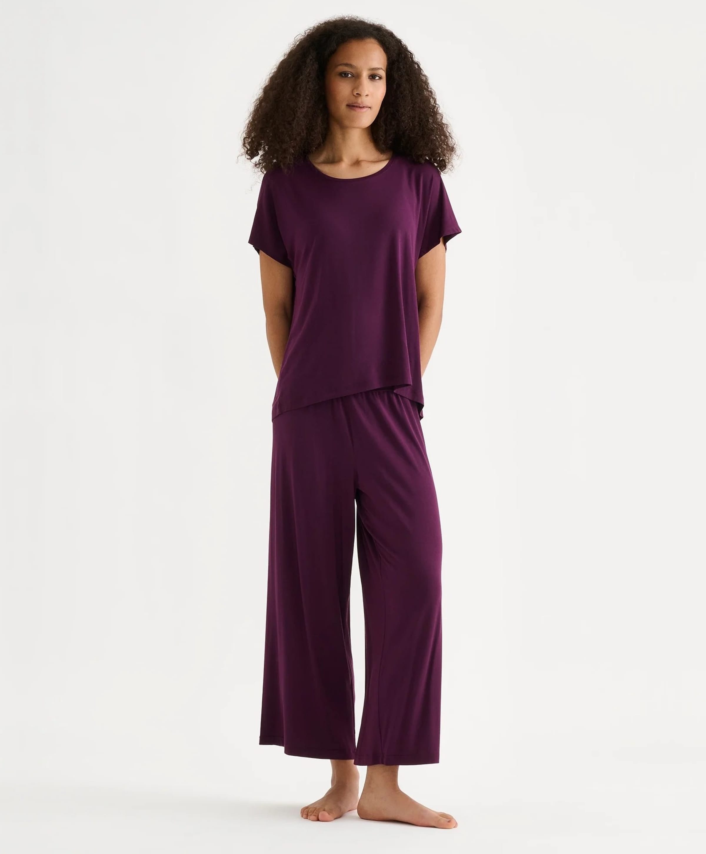 Nanso Dames pyjamabroek paars