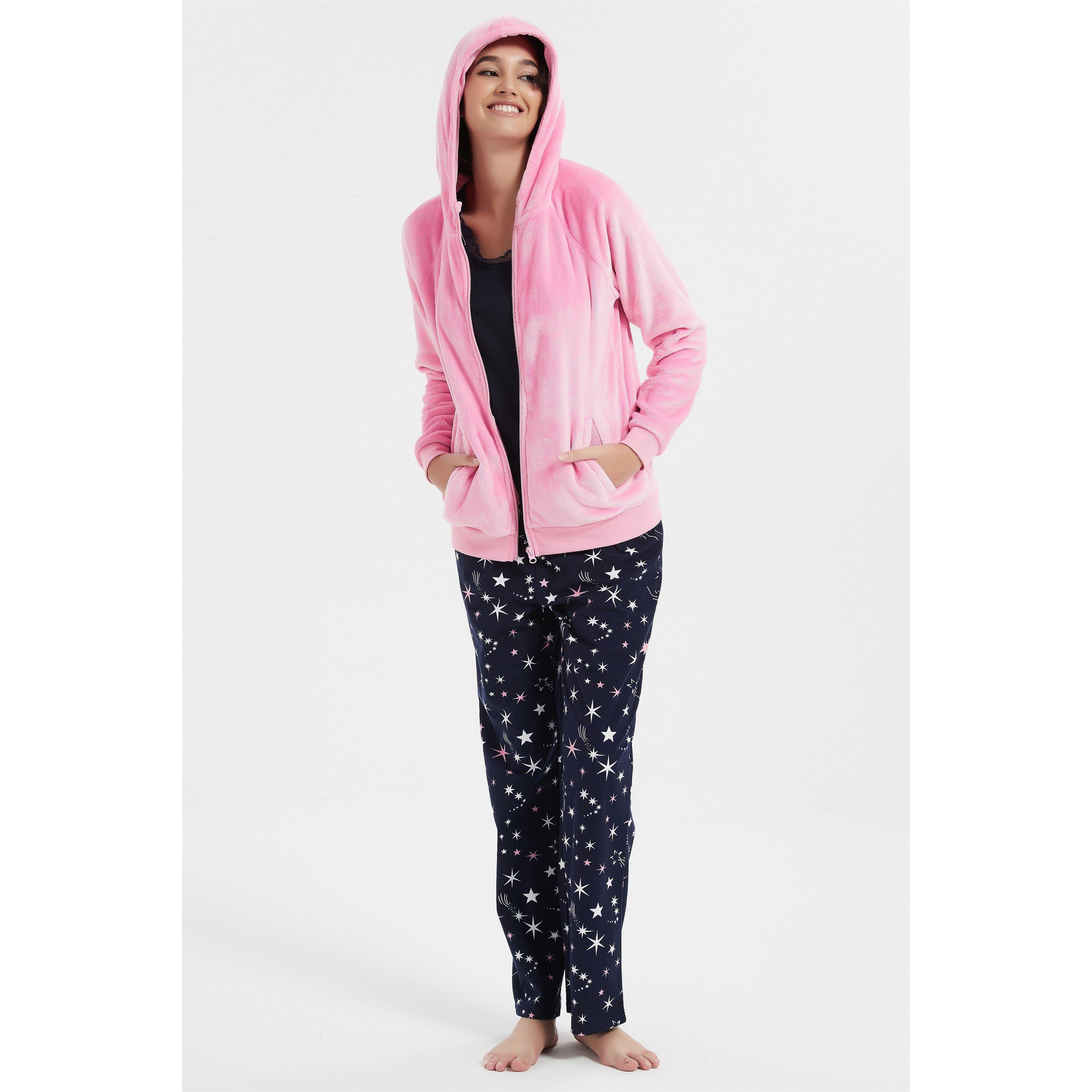 Linea Ladies 3 Piece Star Hooded Lounge Set