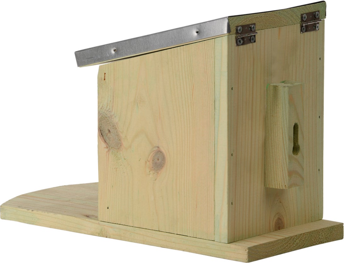 Esschert Design eekhoorn voederhuis naturel 12,2 x 23 x 17,5 cm
