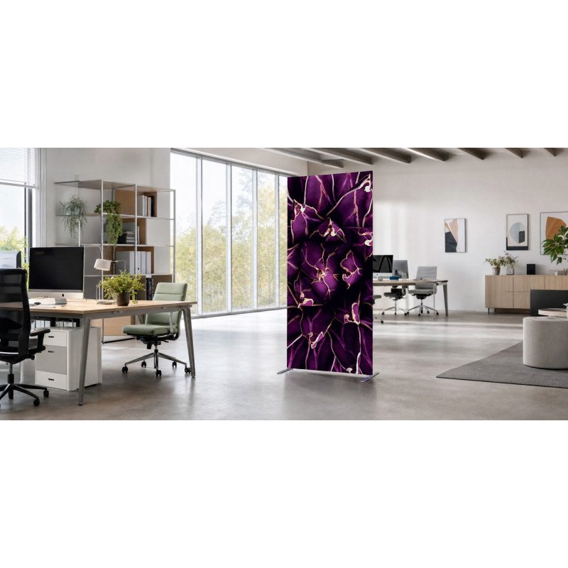 Cloison déco verticale en tissu motif Cactus