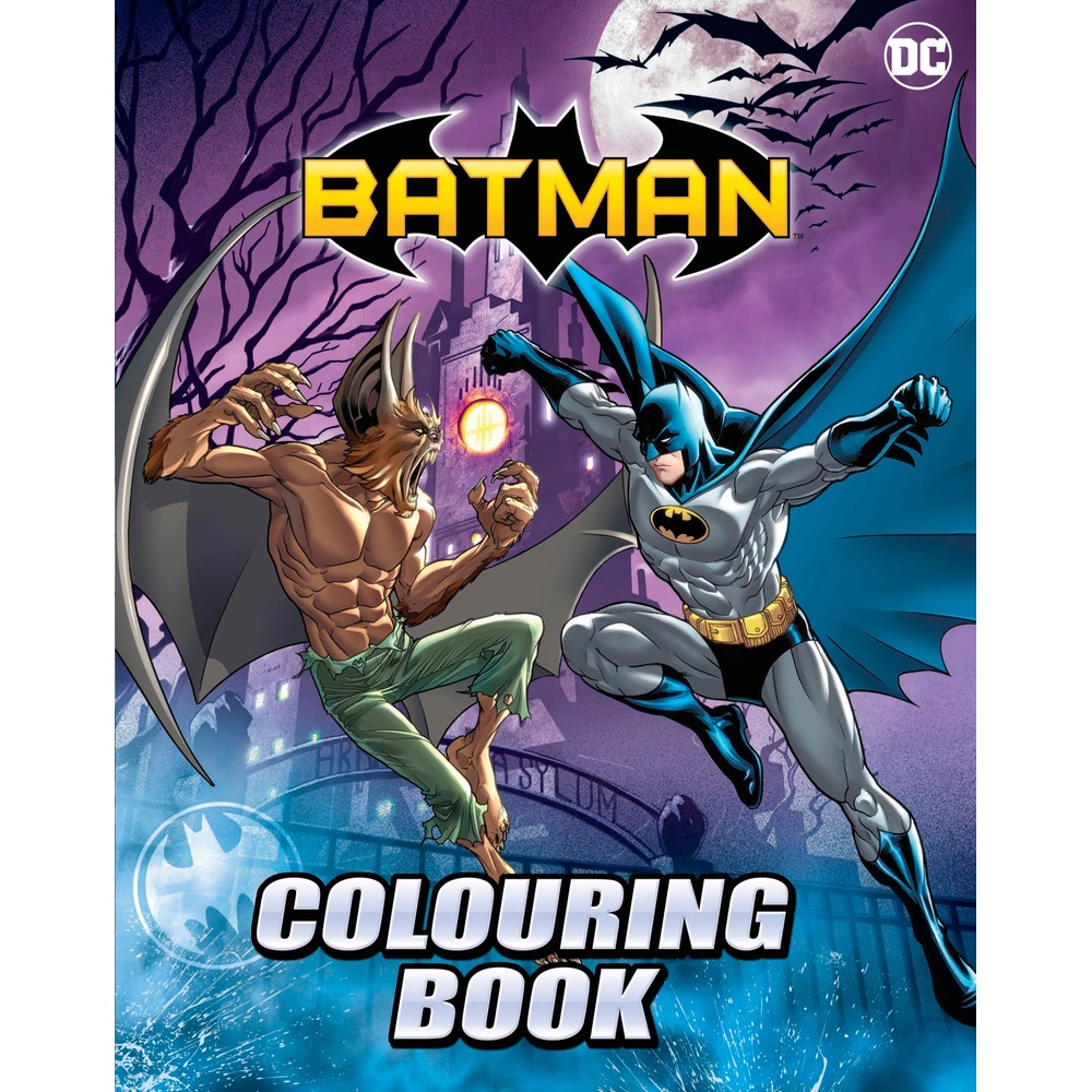 Batman Mal-, Sticker- und Aktivitätsbuch-Set mit über 100 Stickern