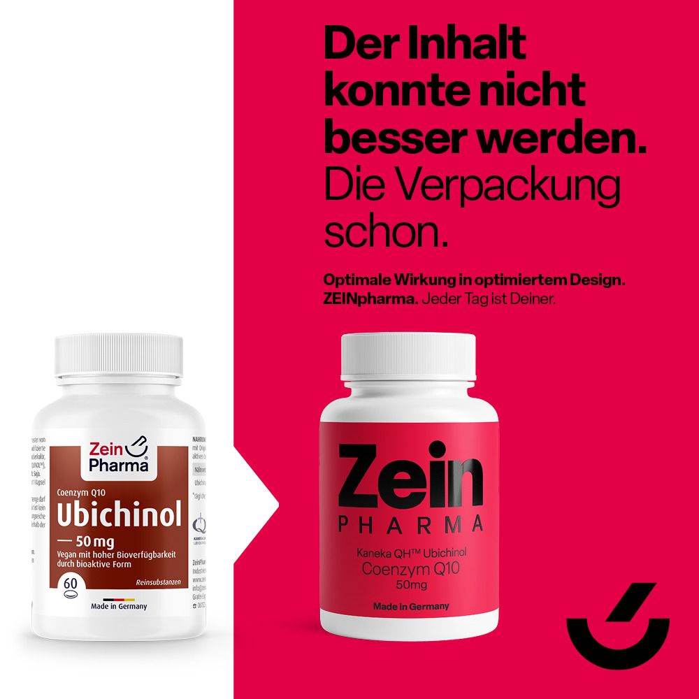 ZeinPharma® Ubichinol Coenzym Q10 Kapseln 50 mg