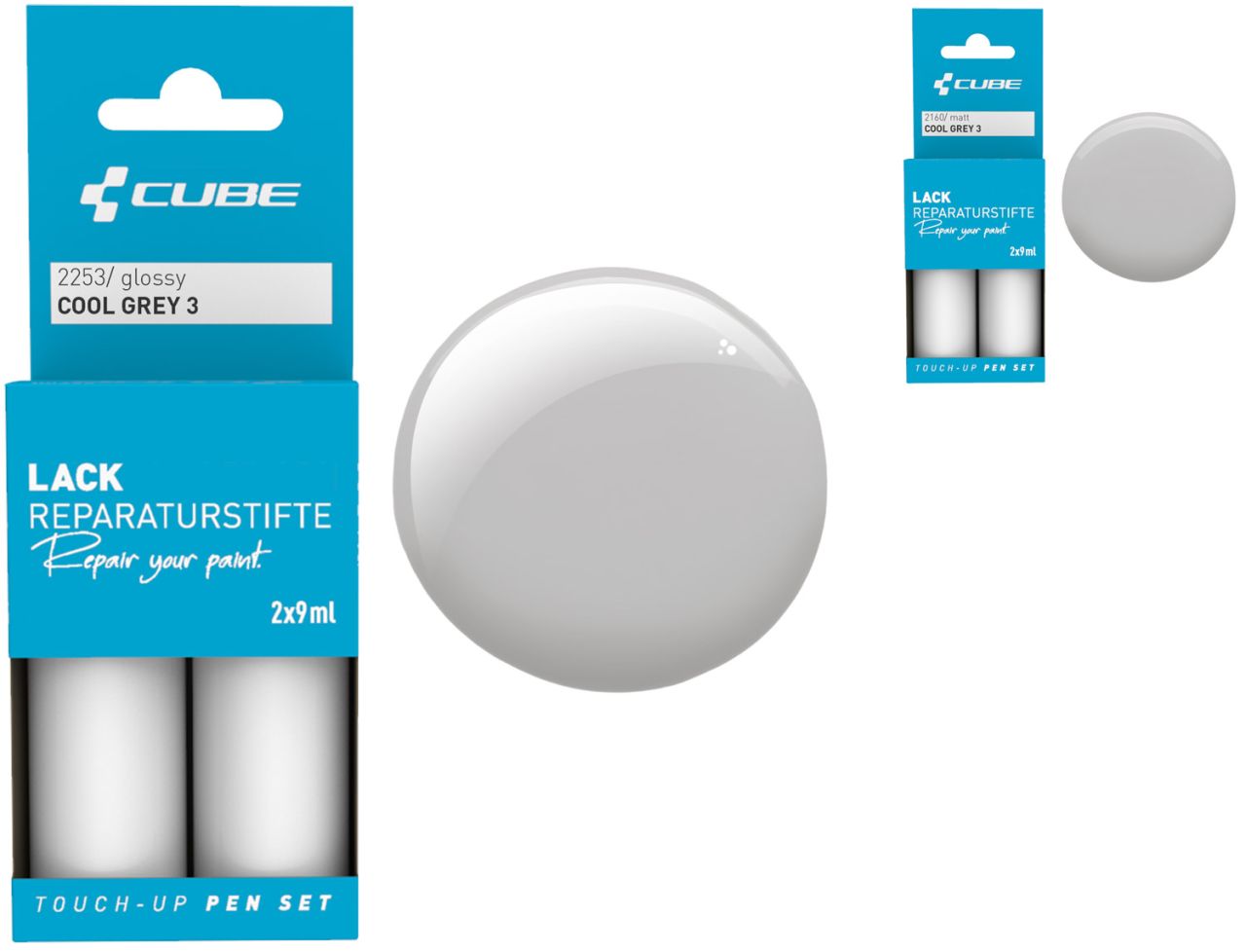 Cube Lackreparaturstift Set COOL GREY 3 kaufen | Bike-Discount