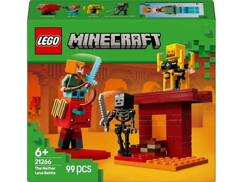 LEGO Minecraft 21266 Nether-lavakampen
