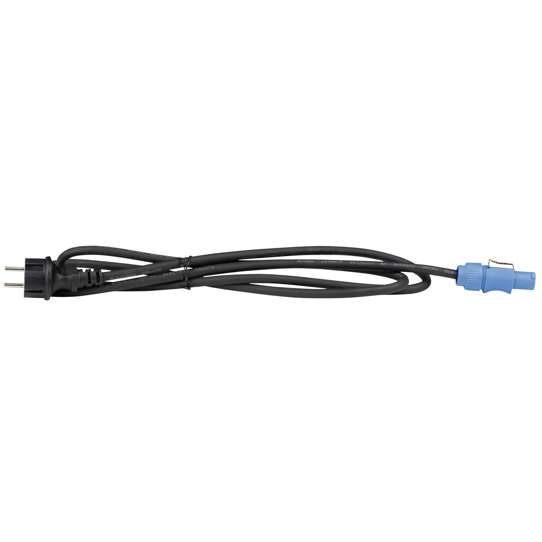 Showgear Socketstrip 7 19 inch stroomverdeler 7-voudig met powerCON-in/uit