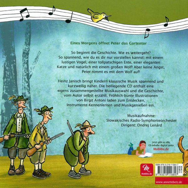 Annette Betz Verlag Peter und Wolf Musikbilderbuch
