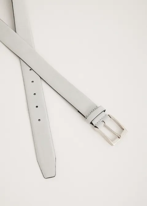 Suede riem grijs (GRS.L)