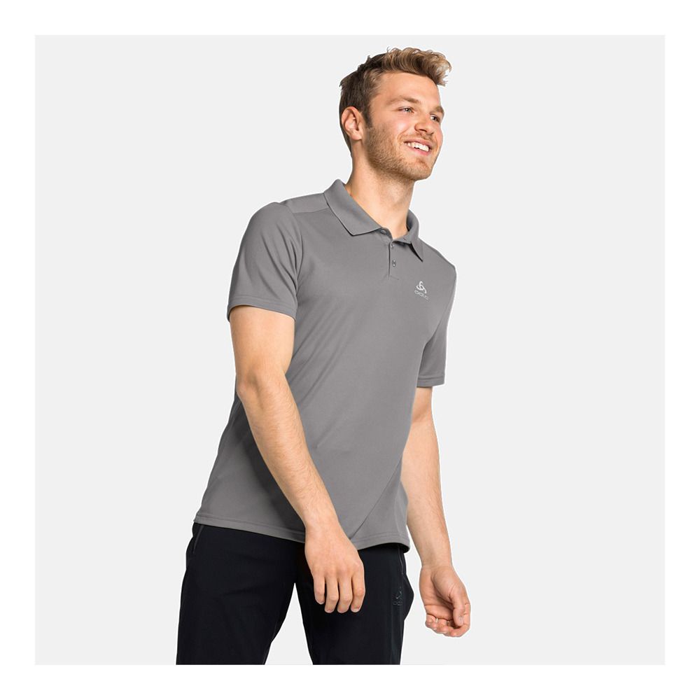 Odlo F-DRY - Polo Homme odlo steel grey