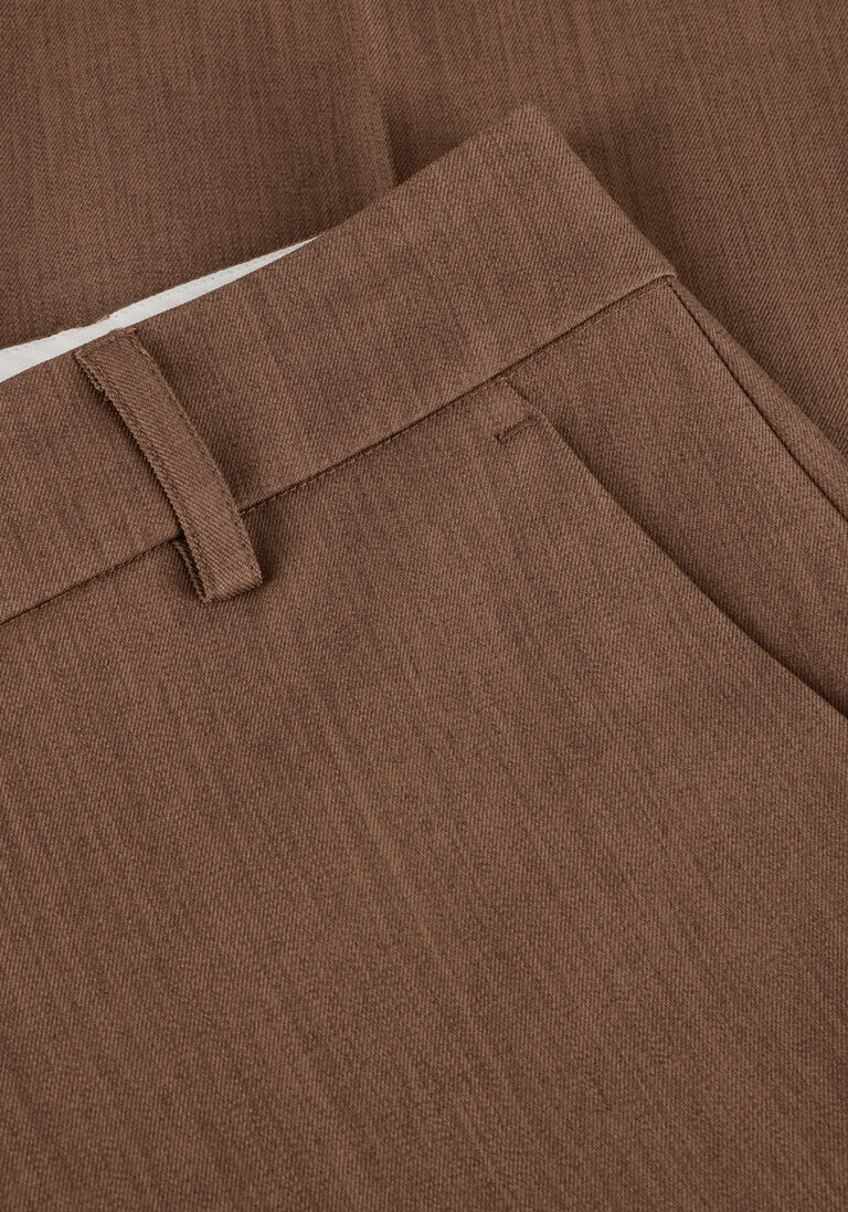bruine second female wijde broek neel classic trousers