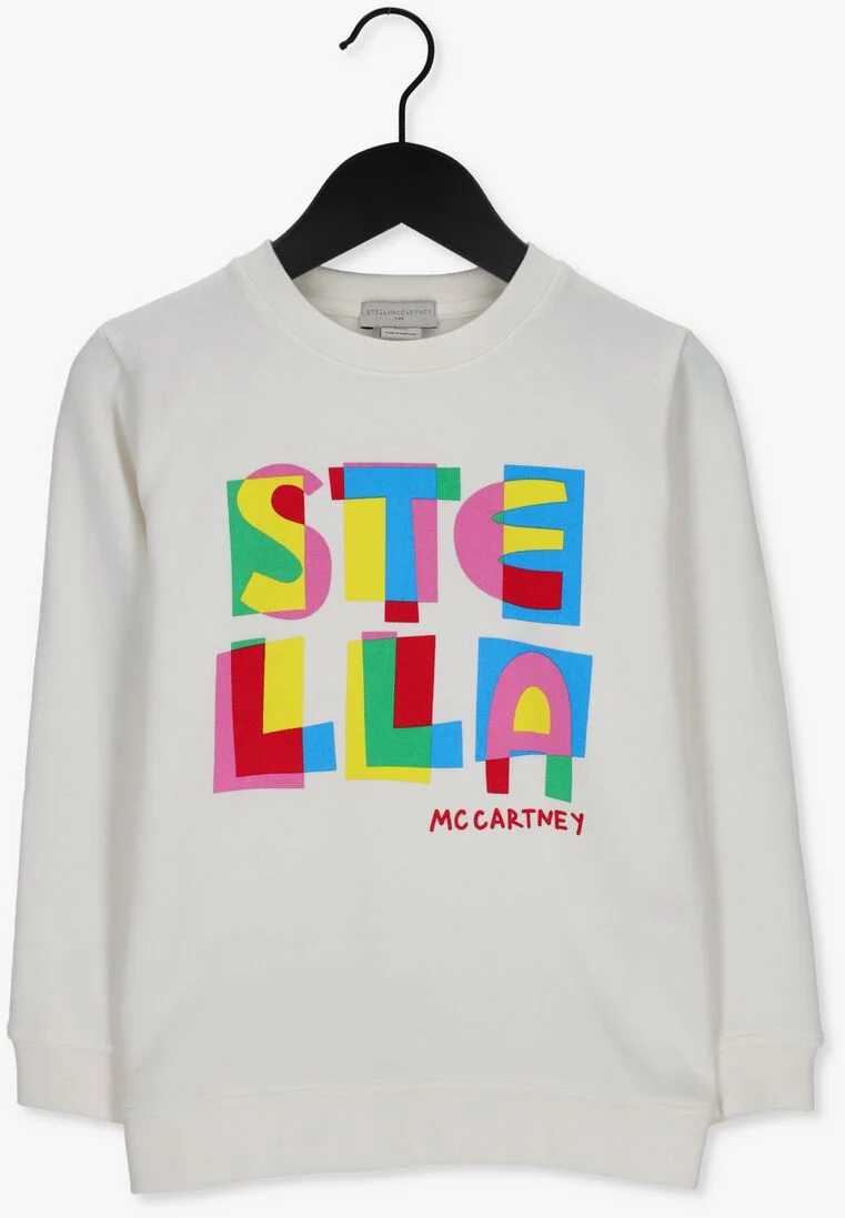 STELLA MCCARTNEY KIDS gebroken wit stella mccartney kids sweater 8r4a70