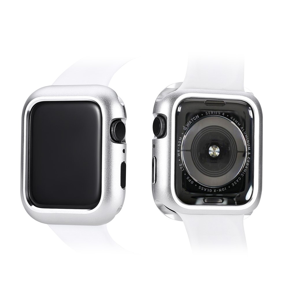 Apple Watch Series (44 mm) Magnetische Alu Schutzhülle Bumper Case (Magnet-Technologie) - Silber