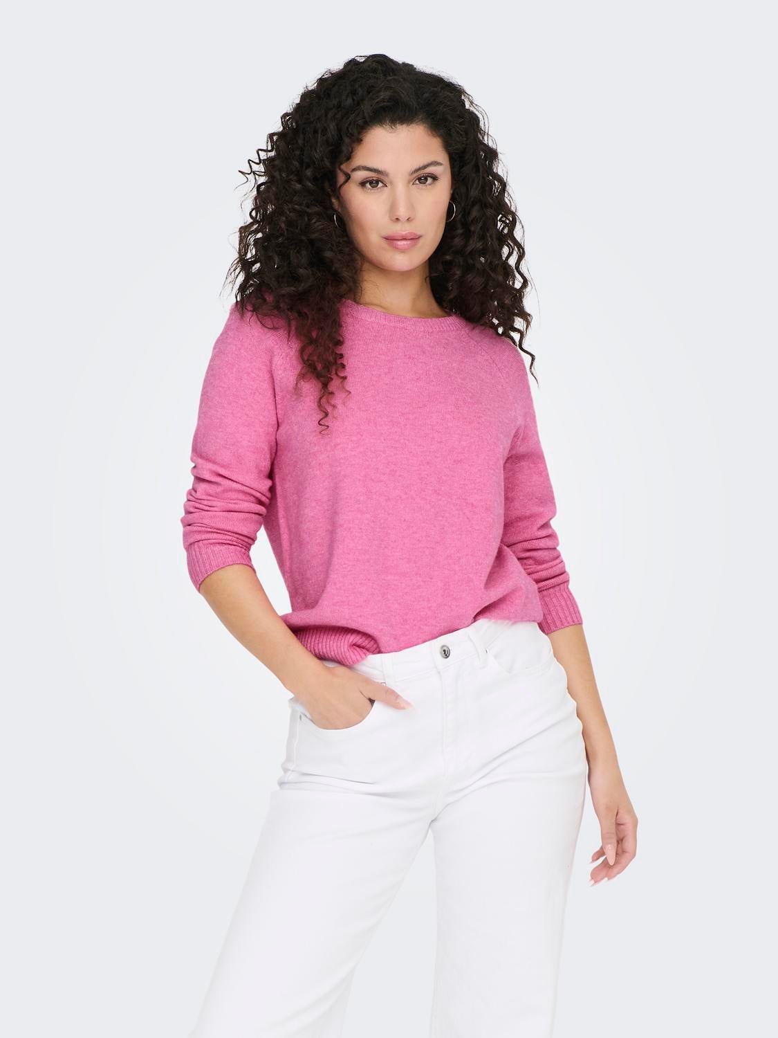 ONLLESLY Strickpullover Carmine Rose