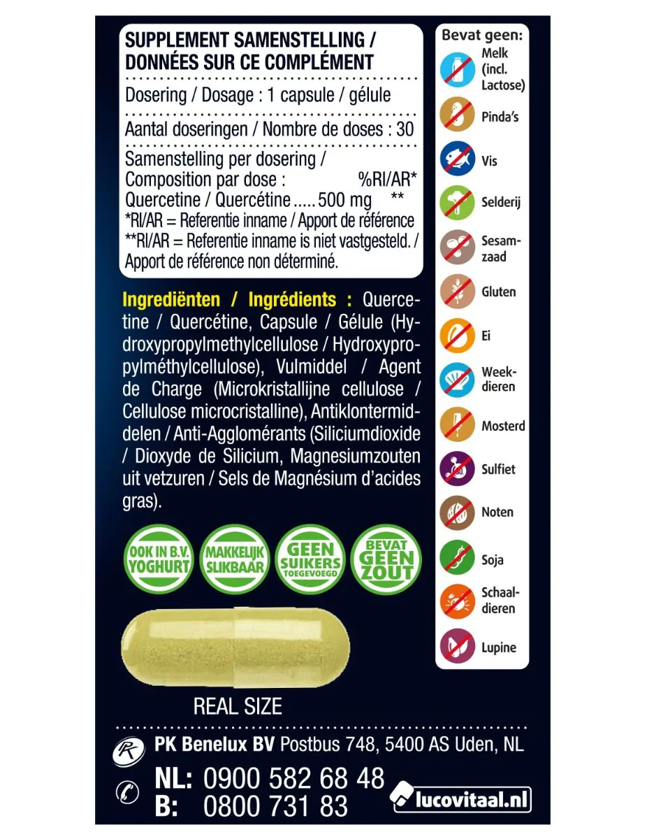 Vegan Quercetine 500 mg