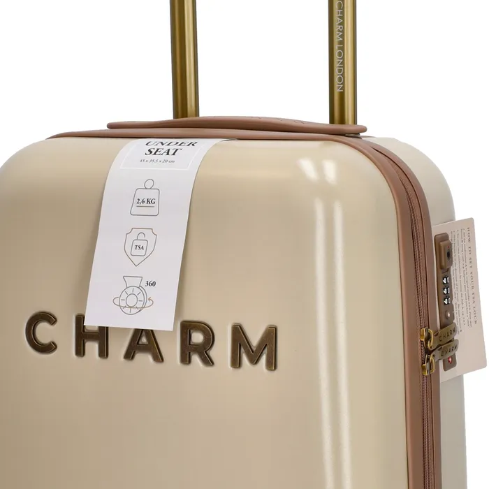 Charm London Capetown Underseat Koffer Beige