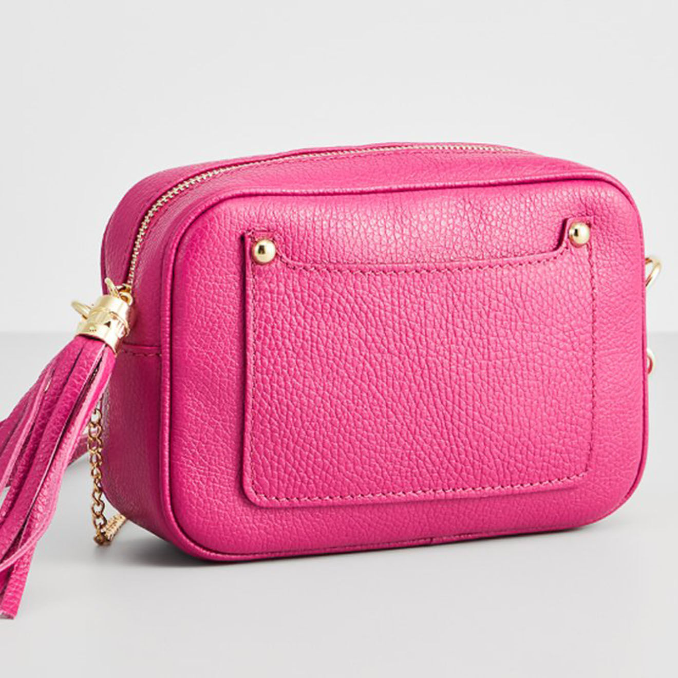 Christian Laurier Sac bandoulière en Cuir Joy fushia - 21x14x6 cm