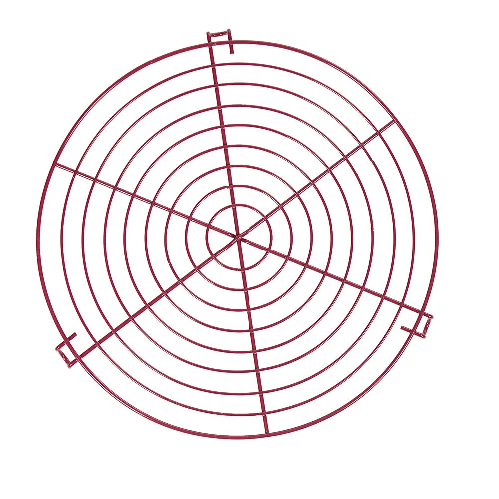 Volette à gâteau ronde en métal rose