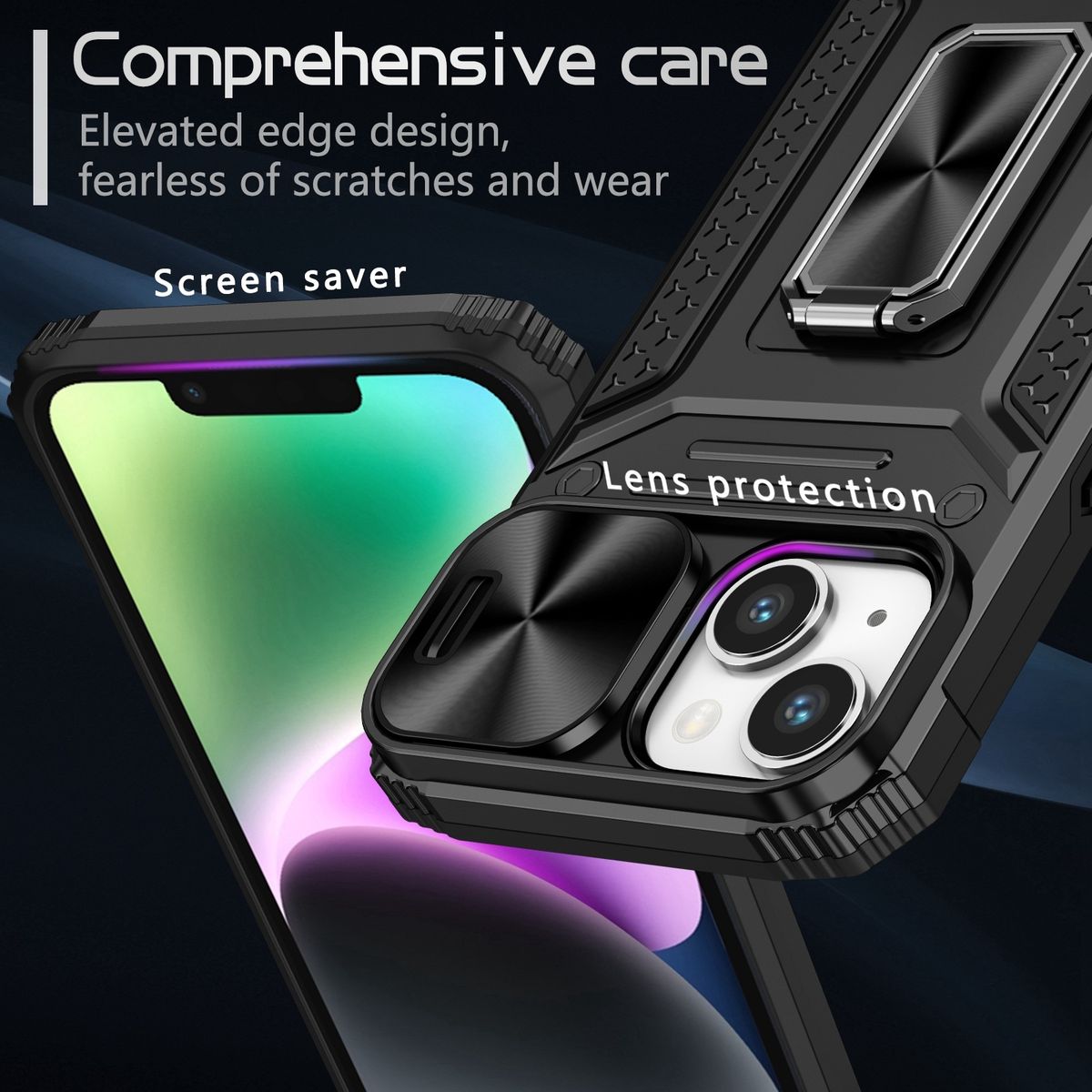 Hülle für Apple iPhone 15 Schutz Handy Case Cover Kamera Tasche Etuis Bumper Neu