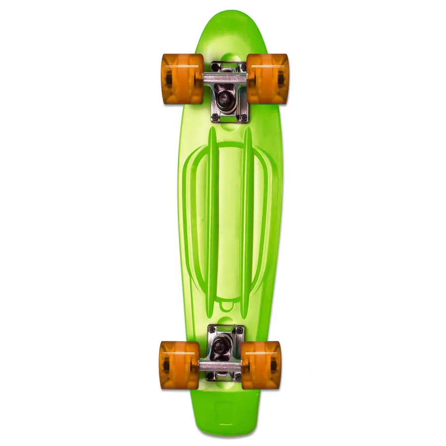 AUTHENTIC SPORTS Skateboard fun, No Rules, grün-transparent-orange