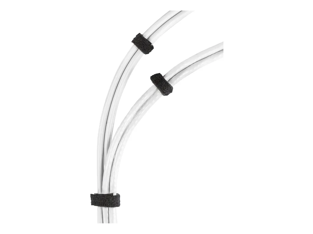 DELTACO CM1025S - Kabelbinderrulle - 25 m - sort