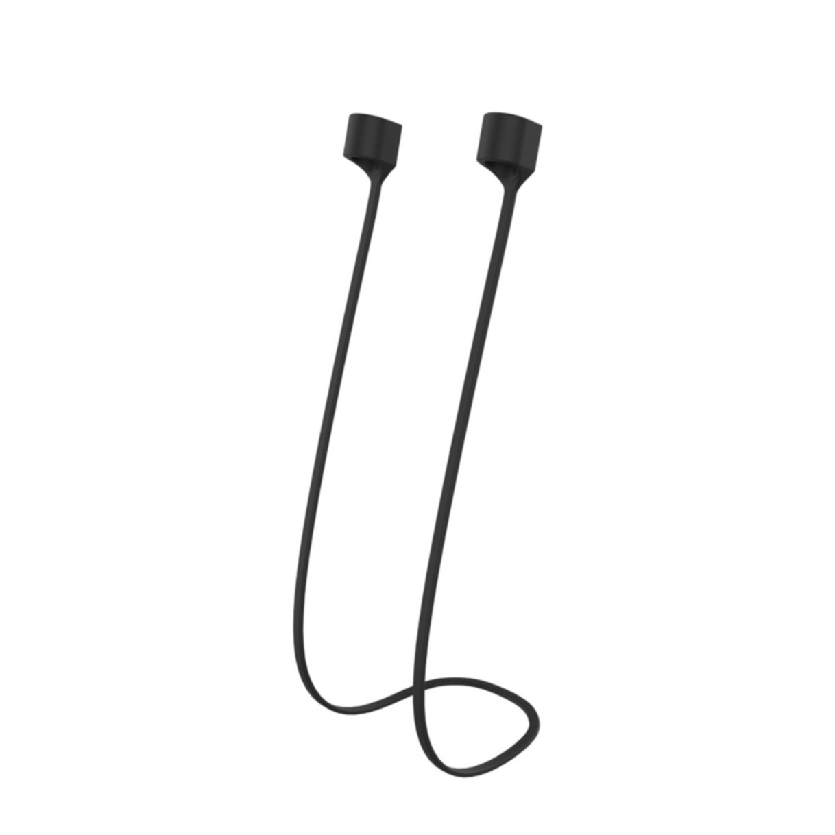 AirPods (1./2. Gen.) Anti-Lost Magnetische Silikon Halterung - Schwarz