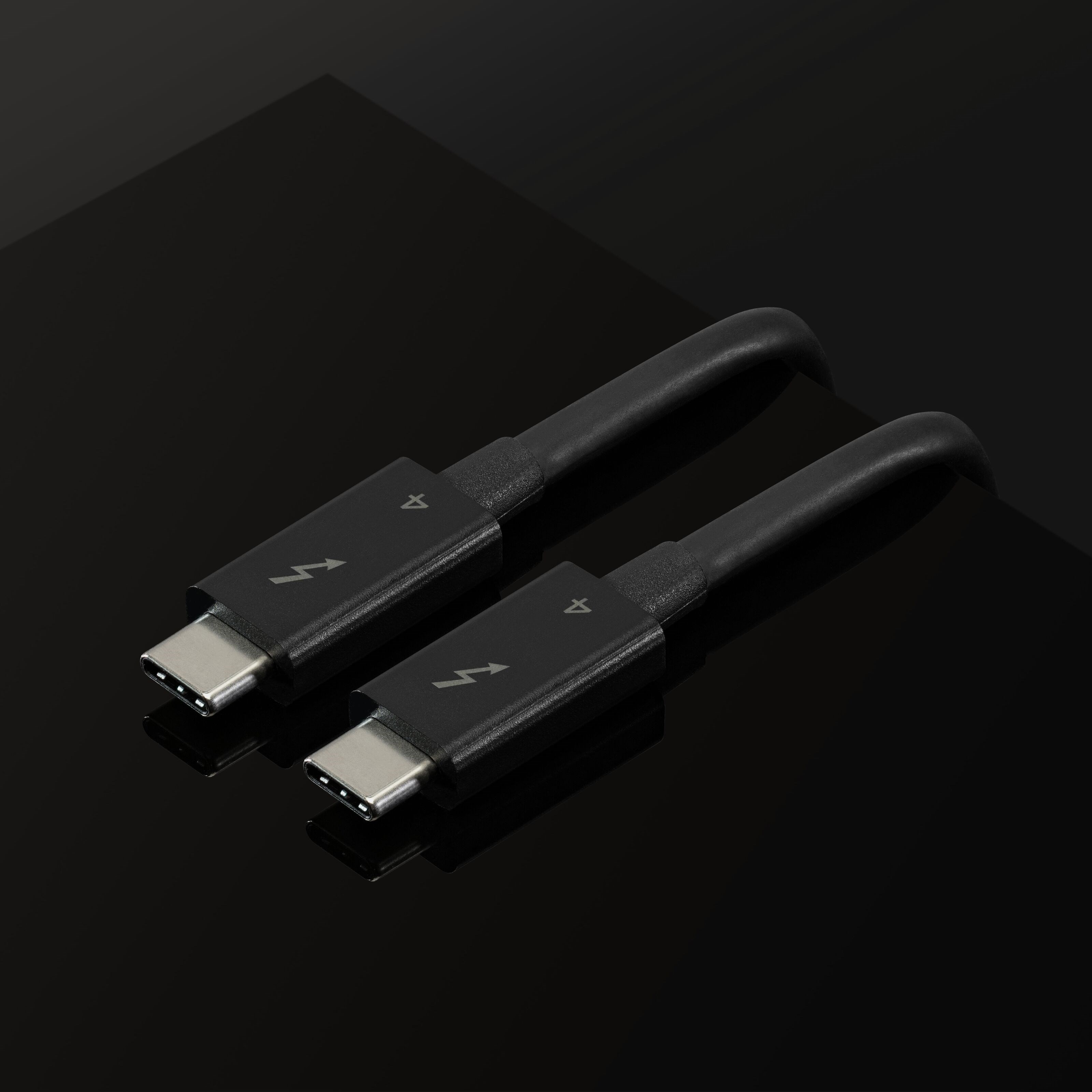 Plexgear Thunderbolt 4 USB-C-kabel 70 cm Svart