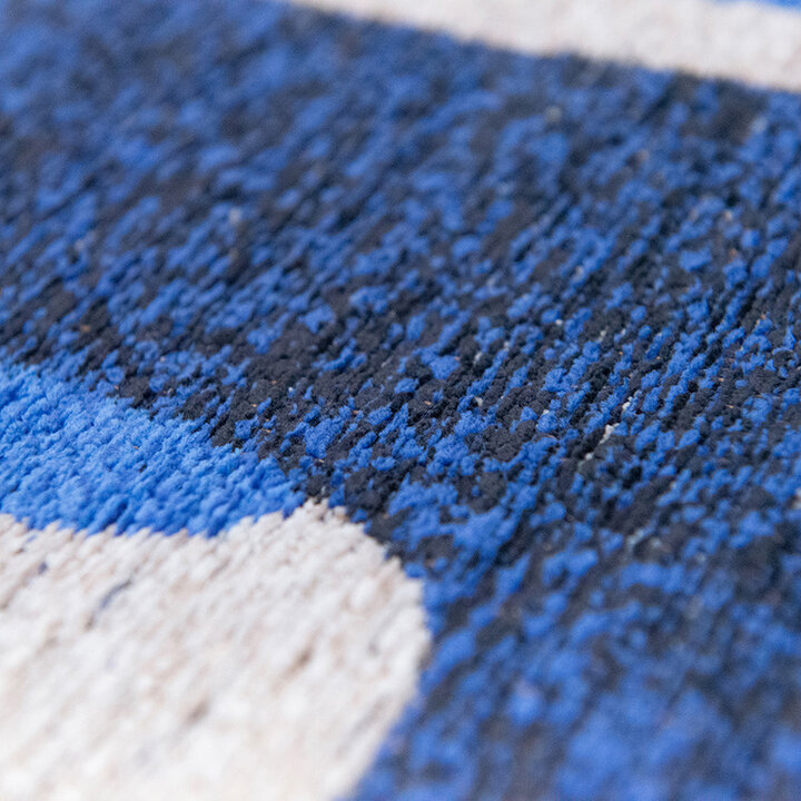 Retro vloerkleed - Kuba Ultramarine 9336