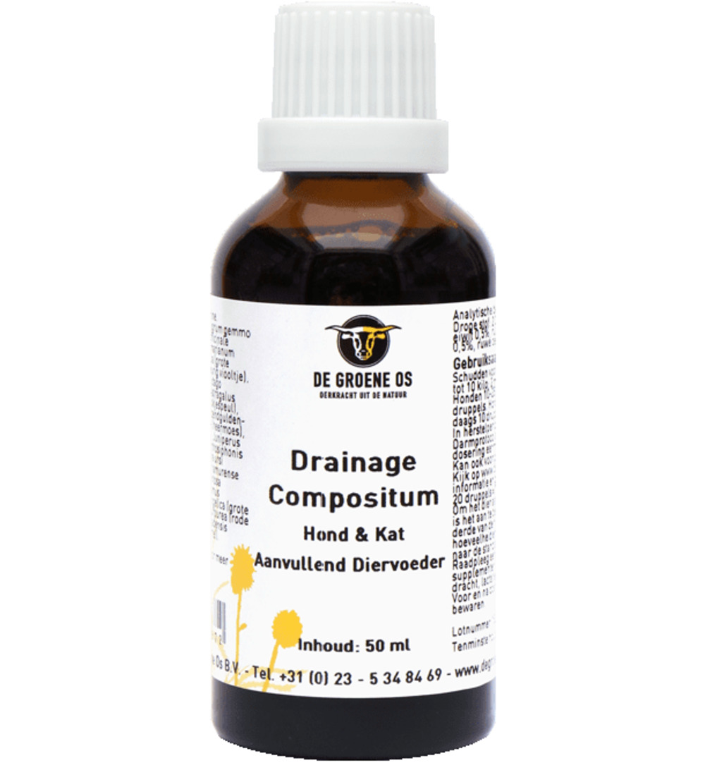 Degroene Os Drainage Comp Hond & Kat (50 ml)