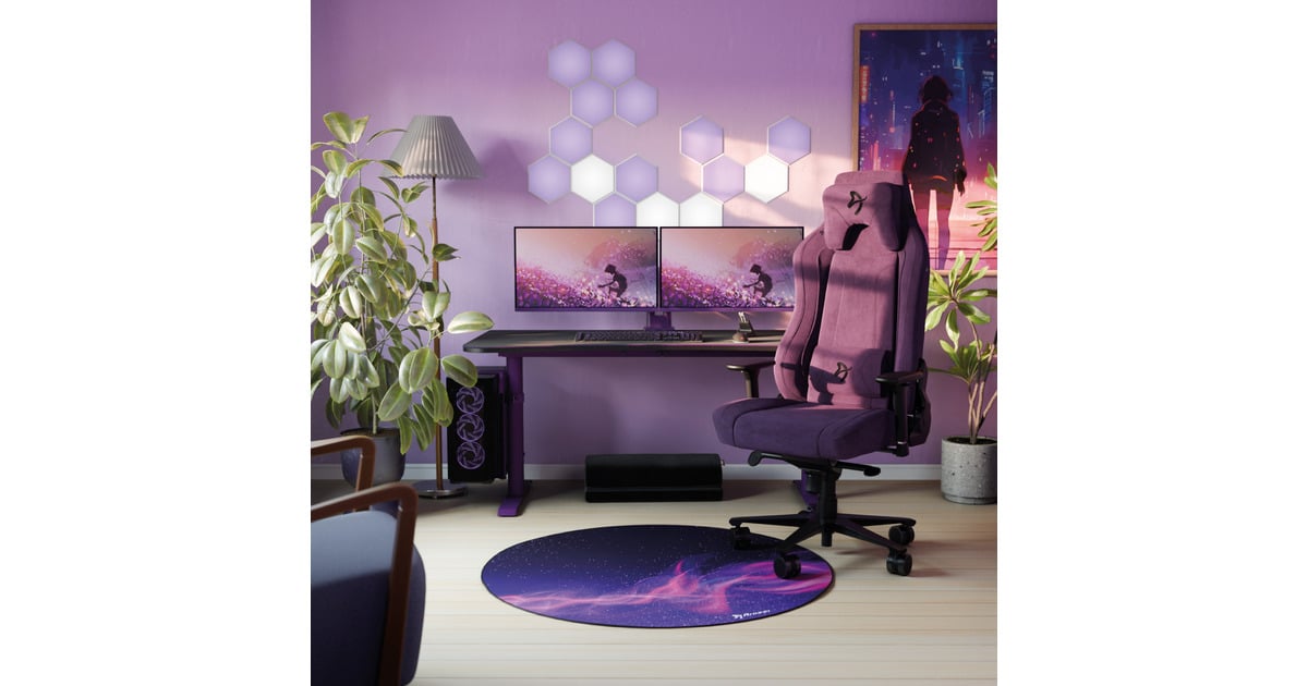 ArozziArena Gaming Desk - Purple  (Paars/zwart)
