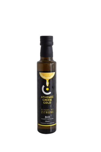 Athenes Green Gold BIO Olivenöl mit Zitrone