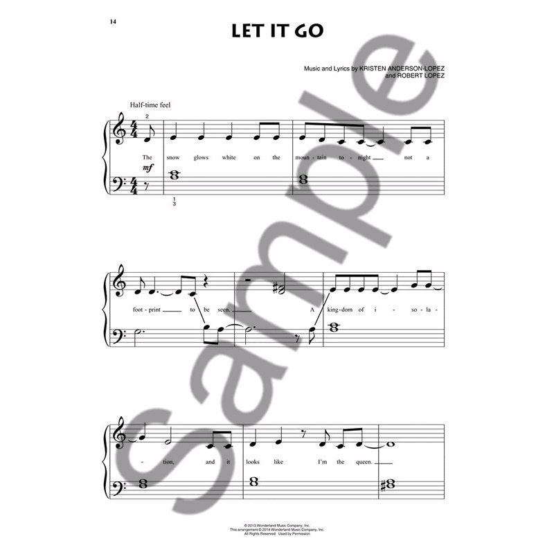 Hal Leonard - Frozen: Beginning Piano Solo songbook